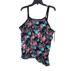 Christina waist minimizer XL 2pc floral swimsuit